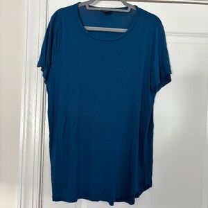 New Ann Taylor Deep Blue Short Sleeve T-Shirt